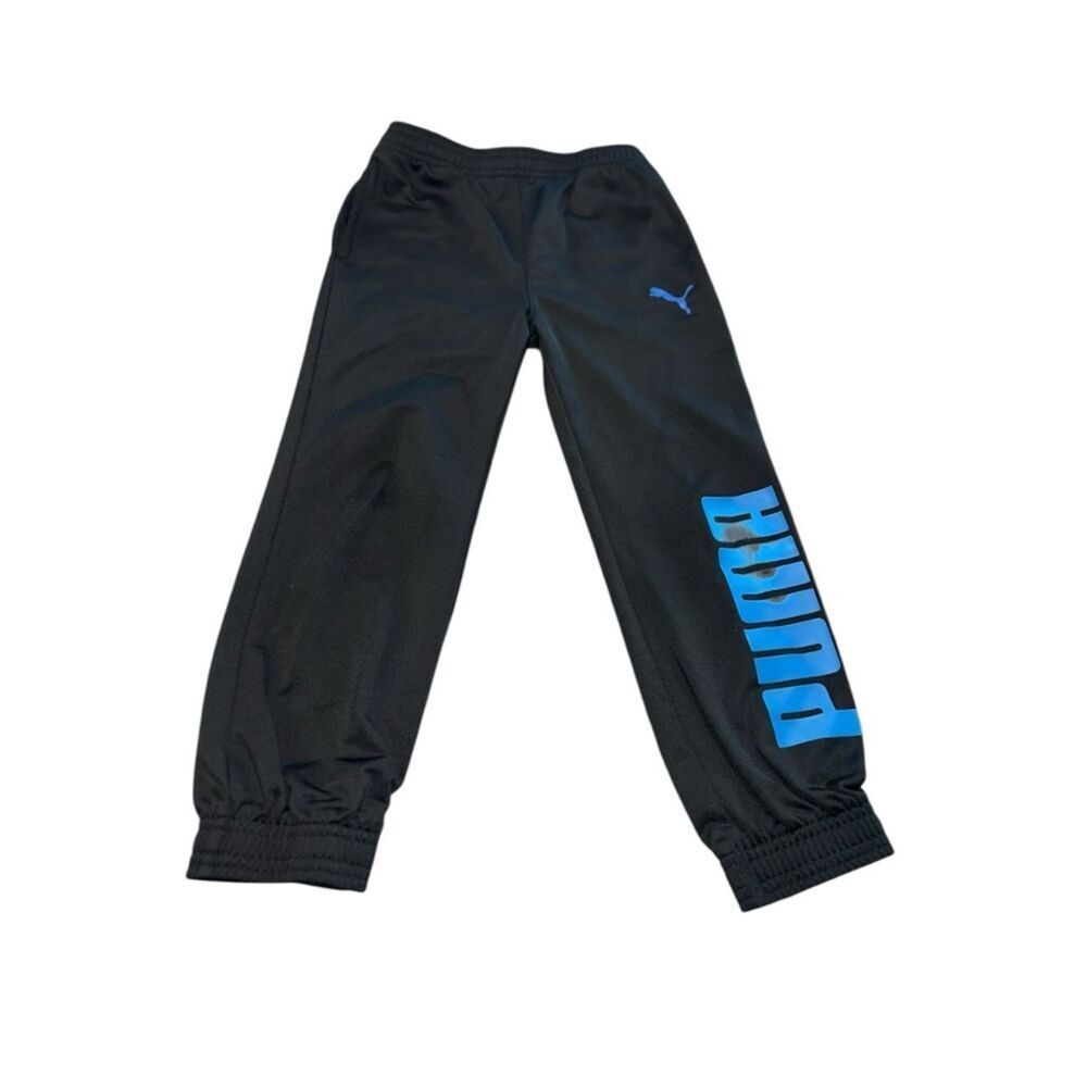 Puma Boys 2-Piece Track Set Blue & Black Zip Jacket Joggers Size 5 - Picture 8 of 12